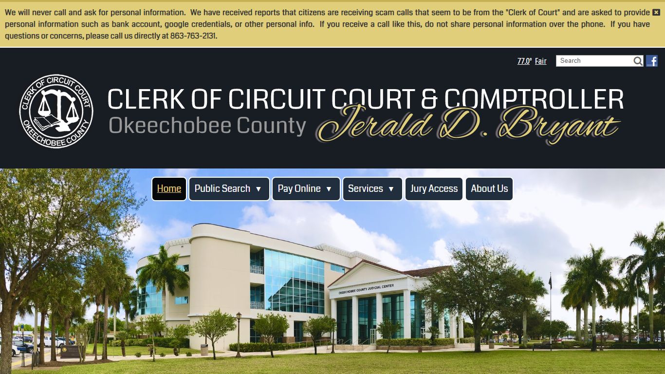 Okeechobee County Clerk of Circuit Court and Comptroller